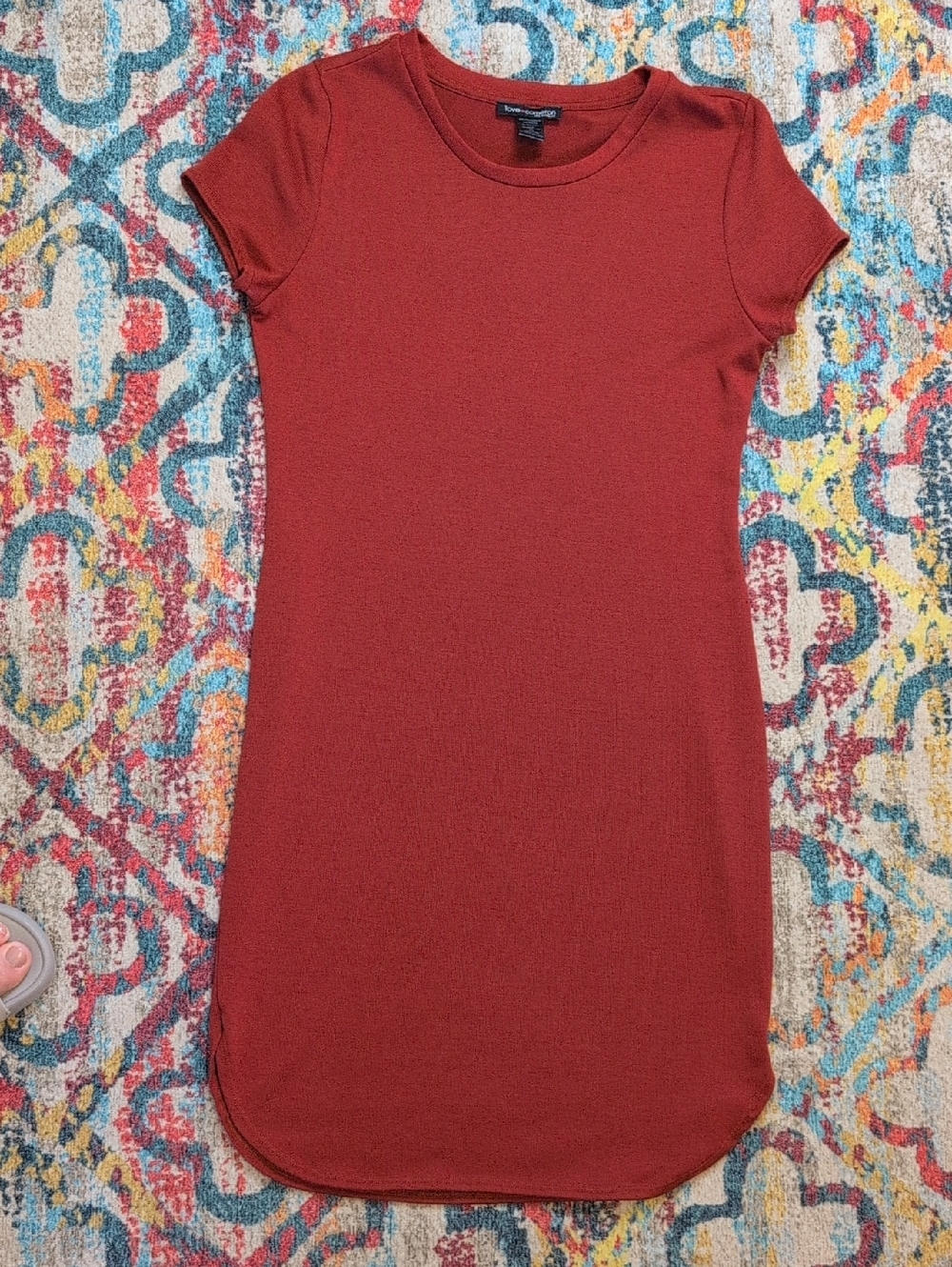 Love Cameron / Forever 21 knit rust colored dress size small
